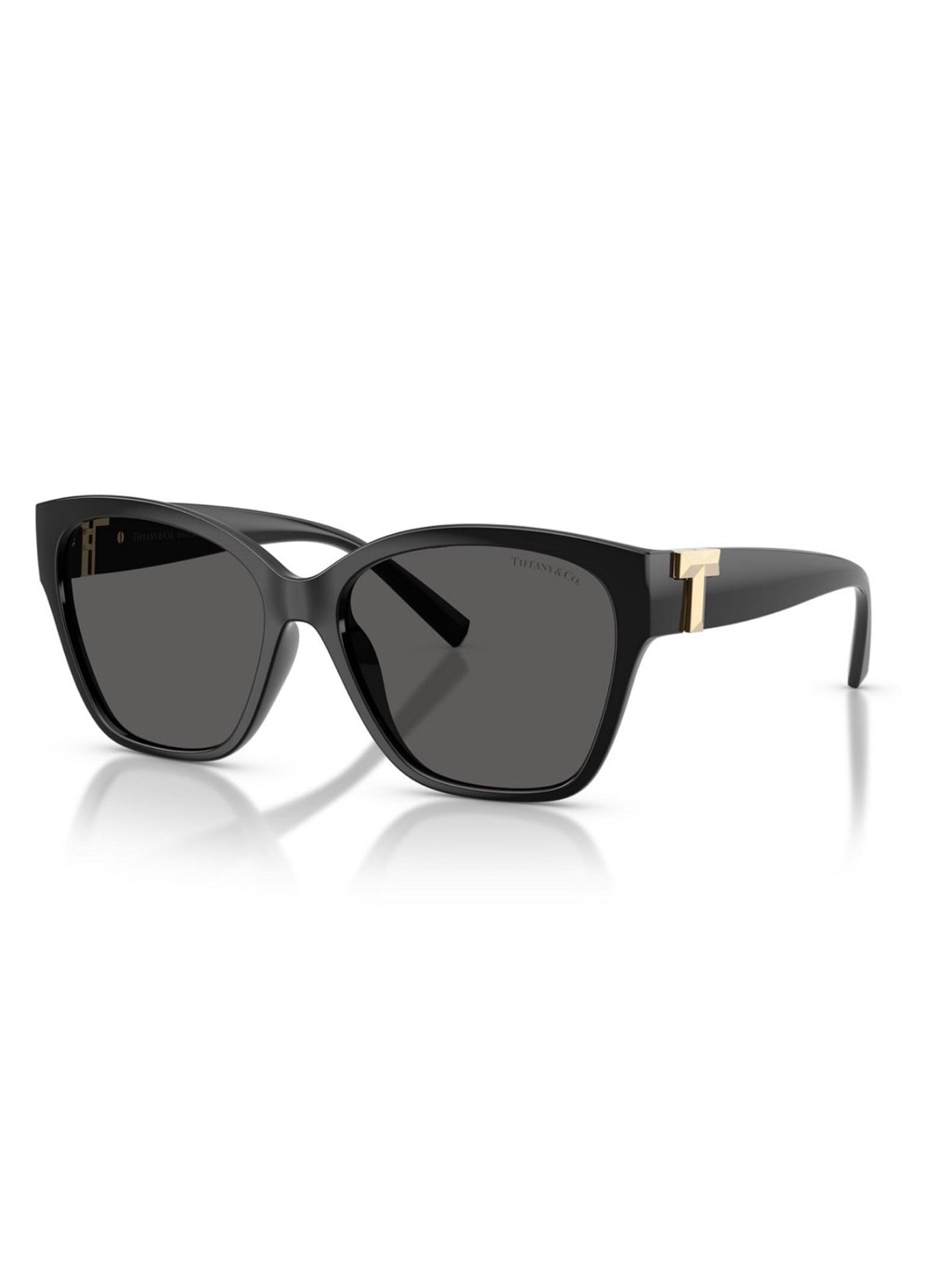 Tiffany & Co Black Sunglasses With Gold T-Accent